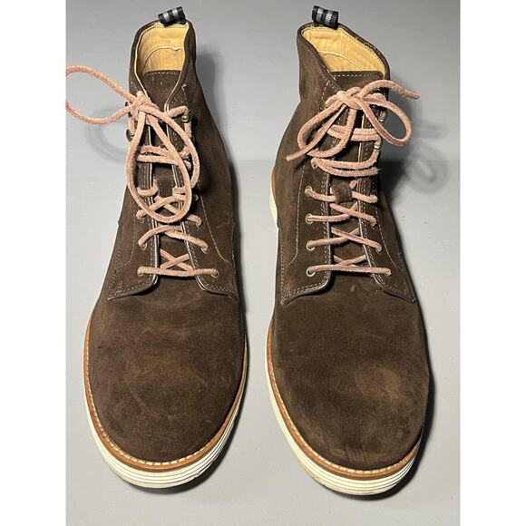 Cole Haan & Todd Snyder Boots Mens Size 11.5 Brown Suede Chukka Grand.OS Ankle - Picture 2 of 10